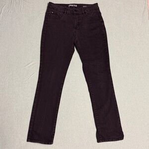 Code Bleu Black midnight Jeans size 8 Chelsea Style straight leg 5-pocket EUC